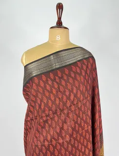 maroon-and-red-color-bagru-print-silk-saree-hny0021-c