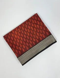 maroon-and-red-color-bagru-print-silk-saree-hny0021-a