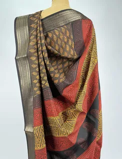 brown-and-mustard-color-bagru-print-silk-saree-hny0022-d