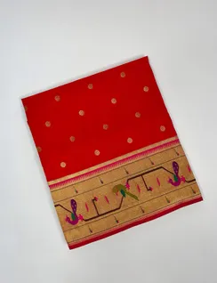 Red Paithani Silk Saree1