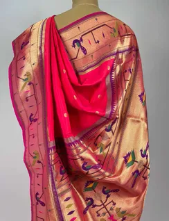 Rani Pink Color Paithani Silk Saree4