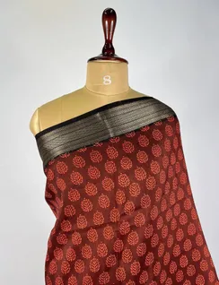 maroon-and-red-color-bagru-print-silk-saree-hny0027-c