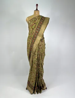 olive-color-bagru-print-silk-saree-hny0032-b