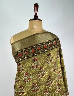 olive-color-bagru-print-silk-saree-hny0032-c