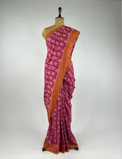 Pink Orissi Ikat Cotton Saree2