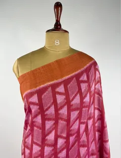 Pink Orissi Ikat Cotton Saree3