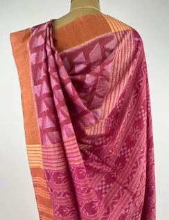 Pink Orissi Ikat Cotton Saree4