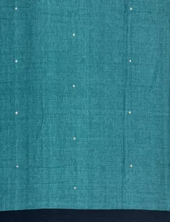 Turquoise Blue Orissi Ikat Cotton Saree5