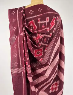 Maroon Orissi Cotton Ikat Saree4