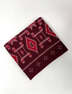 Maroon Orissi Cotton Ikat Saree1