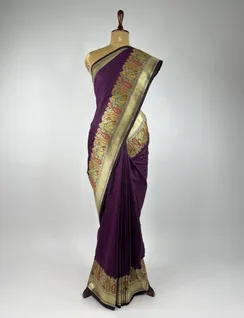 Magenta Banarasi Silk2