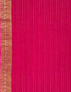 Pink Bandhani Vegan Georgette Silk Saree5