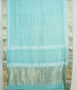 aqua-colour-muslin-silk-block-printed-zari-border-saree-hny0543-hny0543-b