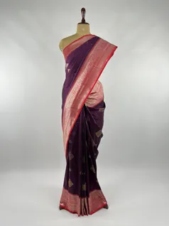 Maroon color Kanjivaram silk saree2