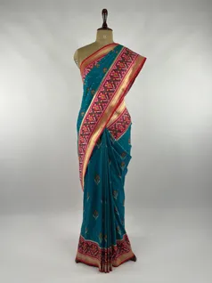 turquoise-blue-color-patola-silk-saree-hny0187-b