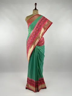 Rama Green color Patola silk saree2