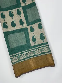 rama-green-color-soft-tussar-silk-saree-hny0214-a