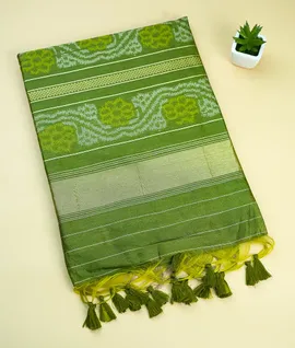 olive-green-colour-vegan-dupion-silk-ikat-weave-saree-hny0548-hny0548-a