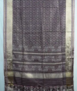 coffee-brown-colour-vegan-dupion-silk-ikat-weave-saree-hny0549-hny0549-b