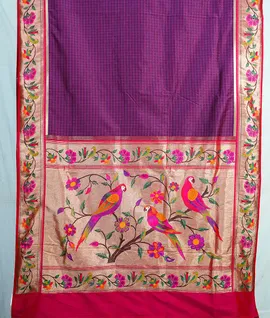 magenta-colour-self-check-woven-non-silk-paithani-saree-hny0570-hny0570-b