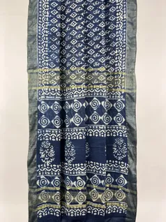 indigo-color-blended-vegan-tussar-saree-hny0357-b