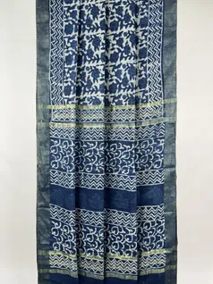 indigo-color-blended-vegan-tussar-saree-hny0358-b