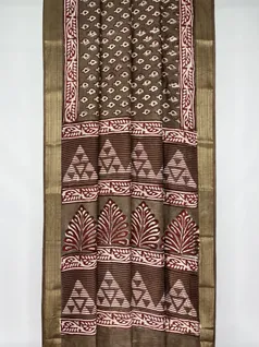 organic-brown-color-dabu-print-on-vegan-silk-saree-hny0424-b