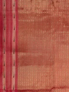 Peach color Paithani silk saree5