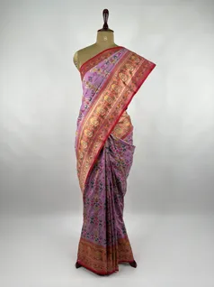 Lavendar color Patola silk saree2