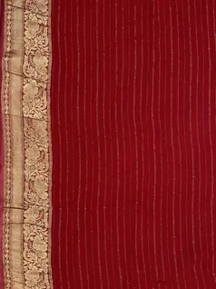 Maroon red color Bandhani Georgette silk saree5