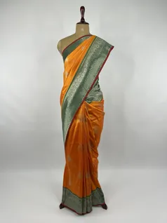 mustard-color-kanjivaram-silk-saree-hny0331-b