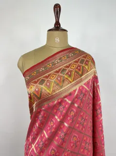 Rani Pink Patola silk saree3