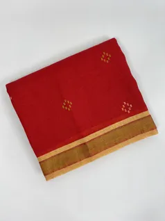 red-color-pure-linen-jamdani-saree-hny0403-a