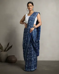 indigo-vegan-modal-satin-floral-dabu-print-saree-hny0483-a