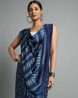 indigo-vegan-modal-satin-silk-mud-resist-print-saree-hny0484-c