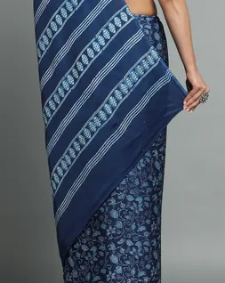 indigo-vegan-modal-satin-silk-mud-resist-print-saree-hny0484-d