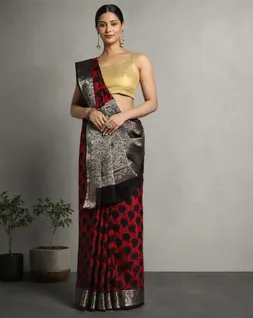 maroon-colour-mud-resist-dabu-print-vegan-silk-saree-hny0489-a