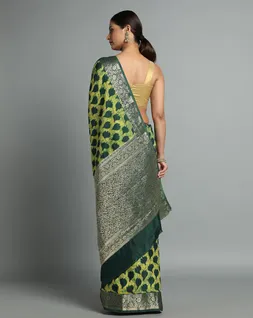 green-yellow-colour-dabu-print-vegan-silk-saree-hny0490-b