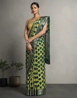 green-yellow-colour-dabu-print-vegan-silk-saree-hny0490-a