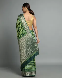 green-yellow-colour-dabu-handblock-print-vegan-silk-saree-hny0491-b