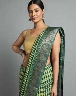 green-yellow-colour-dabu-handblock-print-vegan-silk-saree-hny0491-c