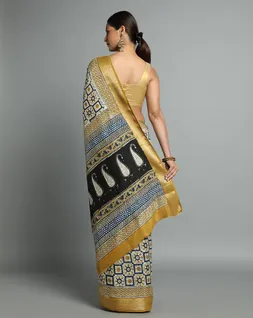 beige-mustard-bagru-handblock-printed-vegan-silk-saree-hny0493-b