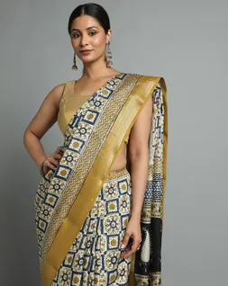 beige-mustard-bagru-handblock-printed-vegan-silk-saree-hny0493-c