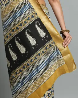 beige-mustard-bagru-handblock-printed-vegan-silk-saree-hny0493-d