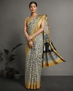 beige-mustard-bagru-handblock-printed-vegan-silk-saree-hny0493-a