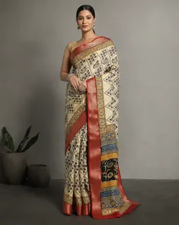 beige-colour-geometrical-bagru-handblock-printed-vegan-silk-saree-hny0498-a