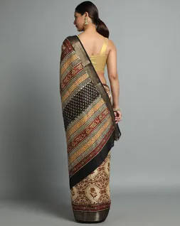 beige-colour-black-border-bagru-printed-vegan-silk-saree-hny0499-b