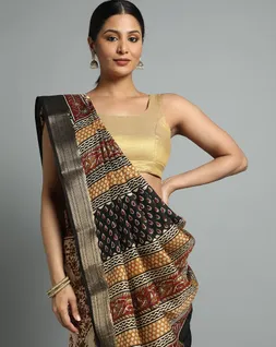 beige-colour-black-border-bagru-printed-vegan-silk-saree-hny0499-c