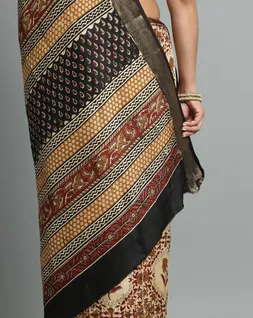 beige-colour-black-border-bagru-printed-vegan-silk-saree-hny0499-d