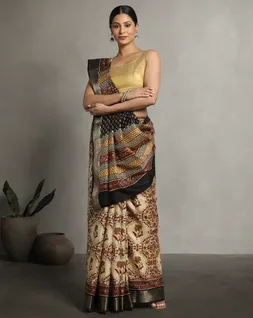 beige-colour-black-border-bagru-printed-vegan-silk-saree-hny0499-a